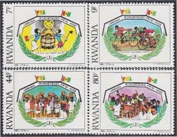 Ruanda Rwanda 1186/89 1985 Año Internacional De La Juventud MNH - Sonstige & Ohne Zuordnung