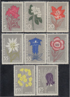 Rumanía Romania 1517/24 1957 1957 Flores Diversas Flowers MNH - Sonstige & Ohne Zuordnung