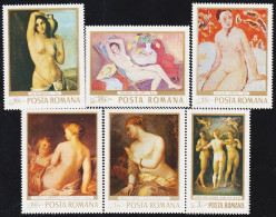 Rumanía Romania 2454/59 1969 Desnudos Célebres MNH - Autres & Non Classés