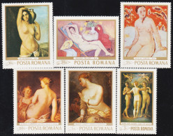 Rumanía Romania 2454/59 1969 Desnudos Célebres MNH - Sonstige & Ohne Zuordnung