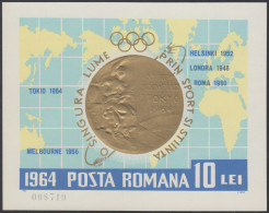 Rumanía Romania HB 60 1964 JJOO Tokio Olympic Games Gold Medal Deportes Sports - Other & Unclassified