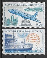 SPM - 1987 - LIVRAISON GRATUITE A PARTIR DE 5 EUR. D'ACHAT - POSTE AERIENNE - YVERT N°64/65 **  MNH - COTE = 9.1 EUR. - Unused Stamps