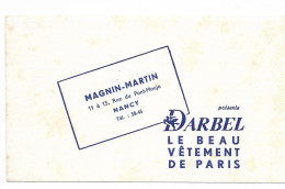 BUVARD BLANC MAGNIN MARTIN Présente LE BEAU VETEMENT DE PARIS  DARBEL  à NANCY - Textile & Vestimentaire