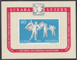 Suiza Switzerland HB 14 1951 Exposición Filatélica De Lucerne MH - Autres & Non Classés