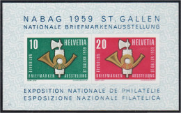 Suiza Switzerland HB 16 1959 Exposición Filatélica Nacional San Gall MNH - Autres & Non Classés