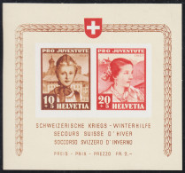 Suiza Switzerland HB 6 1941 Pro Juventud Rescate De Invierno Suizo MNH - Autres & Non Classés