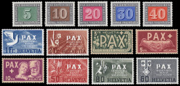 Suiza Switzerland 405/17 1945 Serie De La Paz PAX MNH - Other & Unclassified