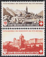 Suiza Switzerland 385/86 1943 Fiesta Nacional MH - Autres & Non Classés
