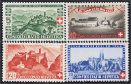 Suiza Switzerland 395/98 1944 Fiesta Nacional MH - Autres & Non Classés