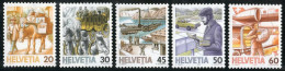 TRA2/S Suiza Switzerland  Nº 1264/68  1987  Serie Transporte Postal A Través D - Other & Unclassified