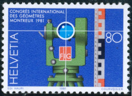 VAR1/S Suiza Switzerland   Nº 1124   1981  Congreso Inter. De Geometría Geomet - Other & Unclassified