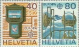 Suiza - 1084/85 - 1979 Europa Historia Postal Buzón, Estación De Transmisión L - Autres & Non Classés