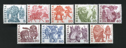 Suiza - 1033/41 - 1977 Serie Costumbres Populares Lujo - Autres & Non Classés