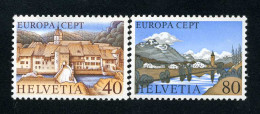 Suiza - 1024/25 - 1977 Europa Paisajes Lujo - Autres & Non Classés