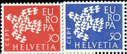 Suiza - 682/83 - 1961 Europa Paloma Lujo - Sonstige & Ohne Zuordnung