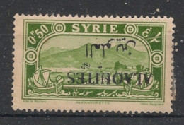 ALAOUITES - 1925-30 - N°YT. 24f - 0p50 Vert-jaune - VARIETE Surcharge Renversée / Inv. Ovpt. - Neuf * / MH VF - Neufs