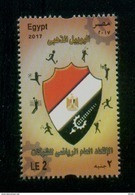 EGYPT / 2017 / GENERAL FEDERATION OF SPORTS COMPANIES ; GOLDEN JUBILEE / SPORT / FLAG / FOOTBALL / VOLLYBALL / MNH / VF - Unused Stamps