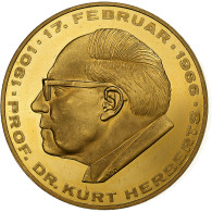 Allemagne, Médaille, Docteur Kurt Herberts, 1966, Or, SUP+ - Autres & Non Classés