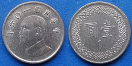TAIWAN - 1 Yuan Year 106 (2017) Y# 551 Republic, Standard Coinage - Edelweiss Coins - Taiwan