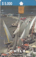 CHILE - Sailing Boats, Angelmo($5000), Tirage 25000, 07/98, Used - Chile