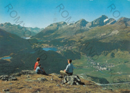 CARTOLINA  B25 CELERINA,GRIGIONI,SVIZZERA-BLICK VON UOTTAS MURAGI AUF CELERINA UND OBERENGADIN-VIAGGIATA 1969 - Celerina/Schlarigna