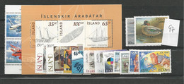 1997 MNH Iceland, Year Complete, Postfris** - Años Completos