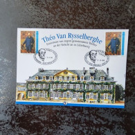 Theo Van Rysselberghe Met 1ste Gestempelde Belgische En Luxemburgse Postzegels 1996 - Herdenkingsdocumenten