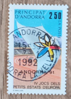 Andorre - YT N°401 - IVe Jeux Sportifs Des Petits Etats D'Europe - 1991 - Oblitéré - Oblitérés