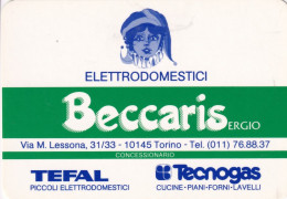 Calendarietto - Boero - Tefal - Tecnogas - Torino - Anno 1989 - Petit Format : 1981-90