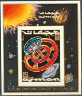 Ajman 1971, Space, Future Exploration, Block  IMPERFORATED - Asia