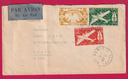 PAPEETE IL DE TAHITI 1947 POIUR BERN SUISSE1ER VOL TRAPAS  LETTRE - Lettres & Documents
