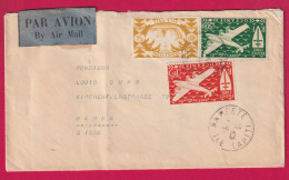 PAPEETE IL DE TAHITI 1947 POIUR BERN SUISSE1ER VOL TRAPAS  LETTRE - Brieven En Documenten