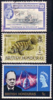 220 British Honduras 3 Timbres (BRH-34) - Brits-Honduras (...-1970)