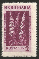 230 Bulgarie 1953 Foxglove MVLH * Neuf CH Très Légère (BUL-264) - Plantes Médicinales