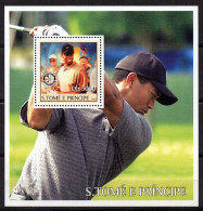 Sao Tome 2003 MNH MS, Sports, Golf, Tiger Woods - Golf