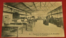 BRUXELLES -  S. A.  Papeteries De Ruysscher -  Atelier De Cartonnage - Ambachten