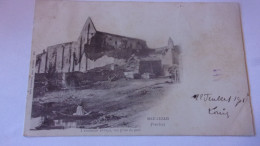 (85) - MAILLEZAIS - L'ancienne Abbaye Vue Prise Du Port 1901 Timbres Taxe - Maillezais