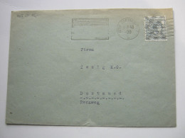 1948 , DORTMUND , Klarer Aptierter  Postwerbestempel Auf Brief - Lettres & Documents