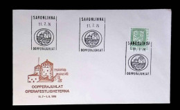 CL, Lettre, FDC, Suomi-Finland, Savonlinna, 11-7-76, Oopperajuhlat - Lettres & Documents