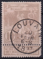 N° 72 EXPOSITION CACHET LOUVAIN 20 FEVRIER 1897 - 1894-1896 Expositions