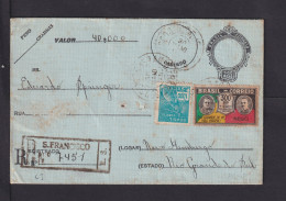 500 R. Wert-Ganzsache Mit Zufrankatur Ab S.Francisco  - Postal Stationery