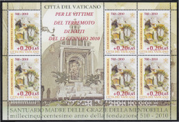 Vaticano 1515 2010 Minihojita Santuario Madre De Gracia De La Mentorella MNH - Autres & Non Classés