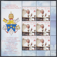 Vaticano 1597 2012 Minihojita Juan Pablo I MNH - Sonstige & Ohne Zuordnung