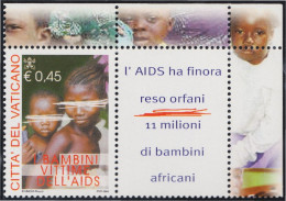 Vaticano 1342 2004 Lucha Contra El SIDA Niños  MNH - Autres & Non Classés