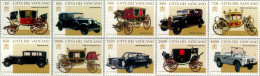 Vaticano - 1059/68 - 1997 Carrozas I Automóviles Pontificios Lujo - Sonstige & Ohne Zuordnung