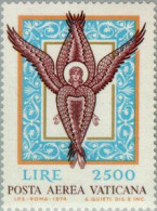 Vaticano Aéreo 59 1974 Angel De La Basílica De St. Marcos Venecia MNH - Other & Unclassified