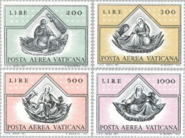 Vaticano Aéreo 55/58 1971 Pinturas De Los 4 Evangelistas MNH - Otros & Sin Clasificación