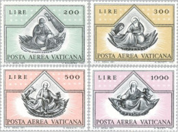 Vaticano Aéreo 55/58 1971 Pinturas De Los 4 Evangelistas MNH - Autres & Non Classés