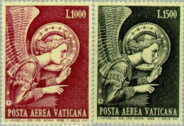 REL/S Vaticano Aéreo 53/54 1968  Angel MNH - Other & Unclassified