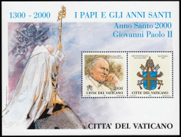 Vaticano HB 22 2000 Retrato S.S. El Papa Juan Pablo II. Año Santo 2000 MNH - Sonstige & Ohne Zuordnung